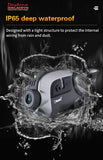 Waterproof details on 360 degree motorcycle camera and intercom device