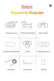 Motorcycle Bluetooth communication device accessory diagram