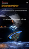 Multi-country selection of Bluetooth motorcycle helmet communication device