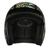 Daytona Helmets Cruiser motorcycle helmet with money design front view