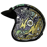 Daytona Helmets Cruiser motorcycle helmet with money design left side view