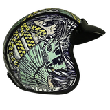Daytona Helmets Cruiser motorcycle helmet with money design right side view