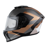 Viper model full face motorcycle helmet with Copperhead graphic left