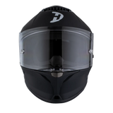 Full face Viper model motorcycle helmet in dull black front