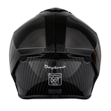 Full face grey carbon fiber Viper model motorcycle helmet back