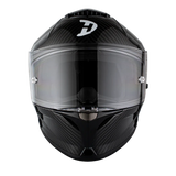 Full face grey carbon fiber Viper model motorcycle helmet front