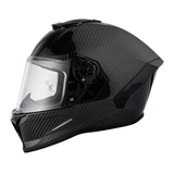 Full face grey carbon fiber Viper model motorcycle helmet left