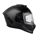 Full face grey carbon fiber Viper model motorcycle helmet right