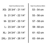 Full face grey carbon fiber Viper model motorcycle helmet sizing chart