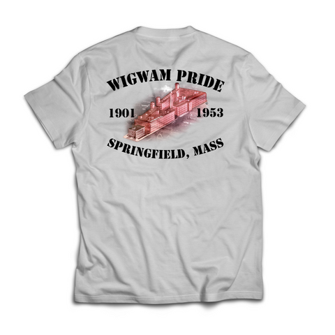 Elders of Iron Wigwam pride Indian Motorcycle tribute t-shirt gray back