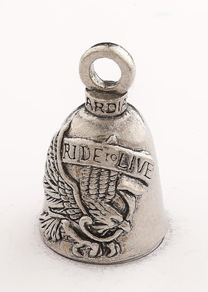 Motorcycle Guardian Bell with Live to Ride message
