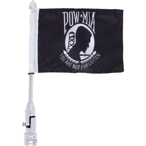 Motorcycle Flagpole Mount & POW/MIA Flag