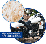 Information graphic for Shinykings Wash & Shine 66 waterless motorcycle wash & detailer
