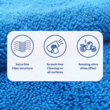 Information graphic for Shinykings microfiber towel