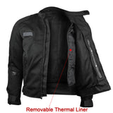 Vance Leather mass airflow reflective mesh motorcycle jacket with CE armor thermal liner view