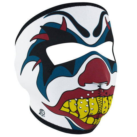 ZANheadgear full-face neoprene mask with clown face design