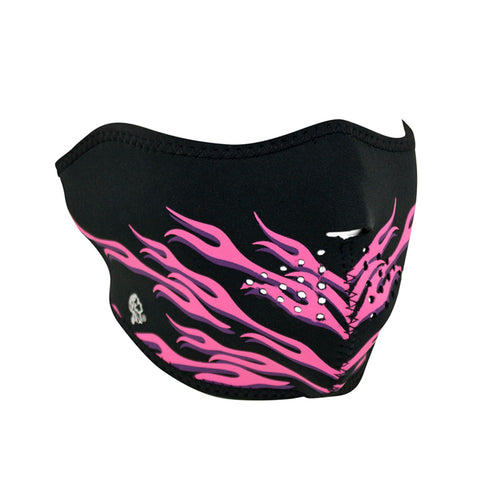 ZANheadgear neoprene facemask with pink flames