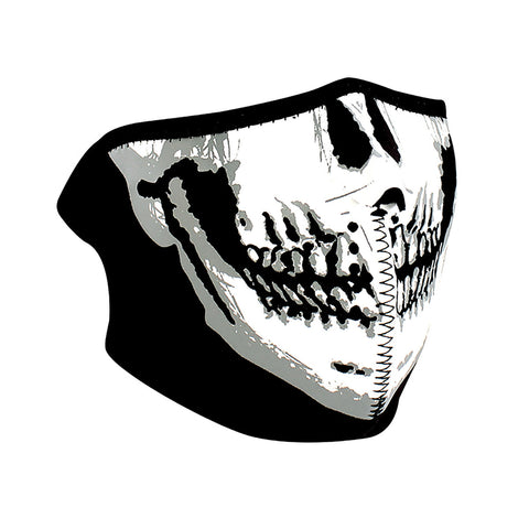ZANheadgear skull face design half neoprene facemask