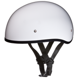 Daytona Helmets D1-CNS Skull Cap Motorcycle Helmet Gloss White Side View