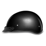 Daytona Helmets D1-GM Skull Cap Motorcycle Helmet Gun Metal Grey Metallic Left Side View