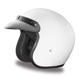 Daytona Helmets DC1-C Cruiser Motorcycle Helmet White Side View