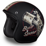 Daytona Helmets DC6-BFS Cruiser Motorcycle Helmet Built For Speed Design Side View Without Visor