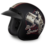 Daytona Helmets DC6-BFS Cruiser Motorcycle Helmet Built For Speed Design Side View