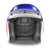 Daytona Helmets DC6-CA Cruiser Motorcycle Helmet with Captain America Design Front View