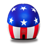 Daytona Helmets DC6-CA Cruiser Motorcycle Helmet with Captain America Design Rear View