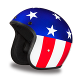 Daytona Helmets DC6-CA Cruiser Motorcycle Helmet with Captain America Design Side View Without Visor