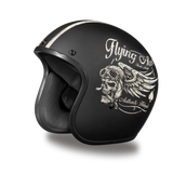 Daytona Helmets DC6-FAC Cruiser Motorcycle Helmet With Flying Aces Design Side View Without Visor
