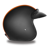 Daytona Helmets DC6-O Cruiser Motorcycle Helmet with Orange Pinstripe Right Side View