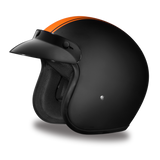 Daytona Helmets DC6-O Cruiser Motorcycle Helmet with Orange Pinstripe Side View