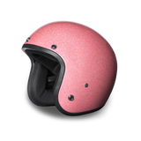 Daytona Helmets DC7-P Cruiser Motorcycle Helmet Pink Metal Flake Side View Without Visor