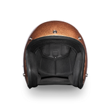 Daytona Helmets DC7-RB Cruiser Motorcycle Helmet Root Beer Metal Flake Front View Without Visor