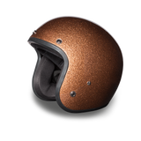 Daytona Helmets DC7-RB Cruiser Motorcycle Helmet Root Beer Metal Flake Side View Without Visor