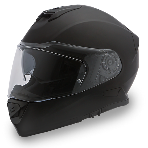 Daytona Helmets DE1-B Detour motorcycle helmet dull black side view
