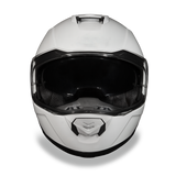 Daytona Helmets MG1-C Glide Modular Motorcycle Helmet Gloss White Front View