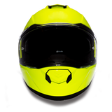 Daytona Helmets MG1-FY Glide Modular Motorcycle Helmet Fluorescent Yellow front view