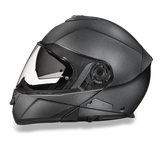 Daytona Helmets MG1-GM Glide Modular Motorcycle Helmet Gun Metal Grey Metallic Left Side View