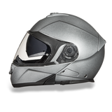 Daytona Helmets MG1-SM Glide Modular Motorcycle Helmet Silver Metallic Left Side View
