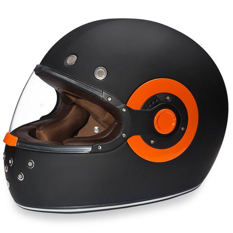 Daytona Helmets R1-O Retro Full Face Motorcycle Helmet Side View