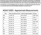 Daytona Helmets sizing chart