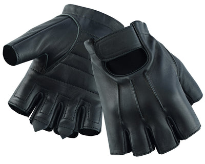 Daniel Smart Mfg. fingerless deerskin leather motorcycle gloves