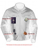 Daniel Smart Mfg. lightweight lambskin motorcycle jacket inside features