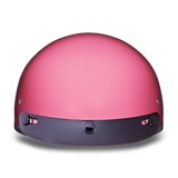 Pink motorcycle helmet front view
