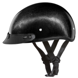 Carbon fiber motorcycle helmet with visor