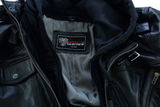 Motorcycle bomber jacket black