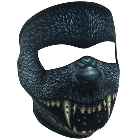 ZANheadgear full neoprene mask with Werewolf design.